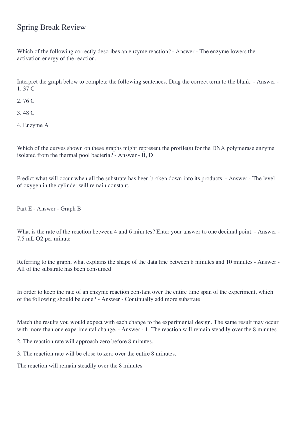 Preview image of Spring Break Review document